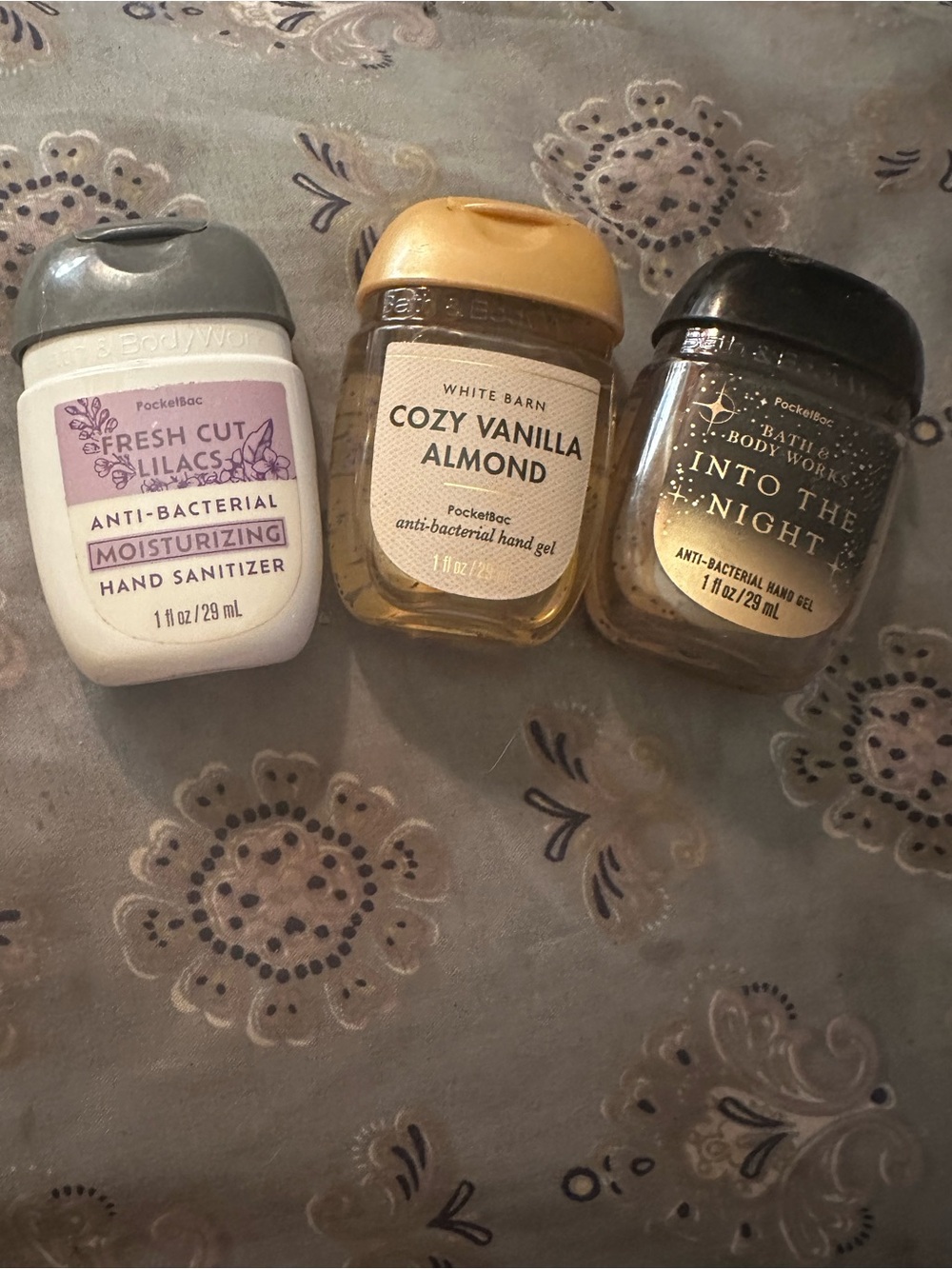 Bath & Body Works PocketBac Trio - Gray, Tan, Black Caps